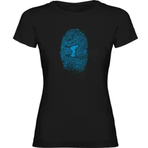 Kruskis Skier Fingerprint T-shirt Met Korte Mouwen Zwart