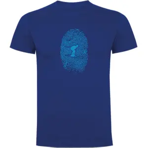 Kruskis Skier Fingerprint T-shirt Met Korte Mouwen Blauw