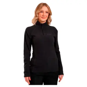 Kilpi Almeri Fleece Met Volledige Rits Zwart