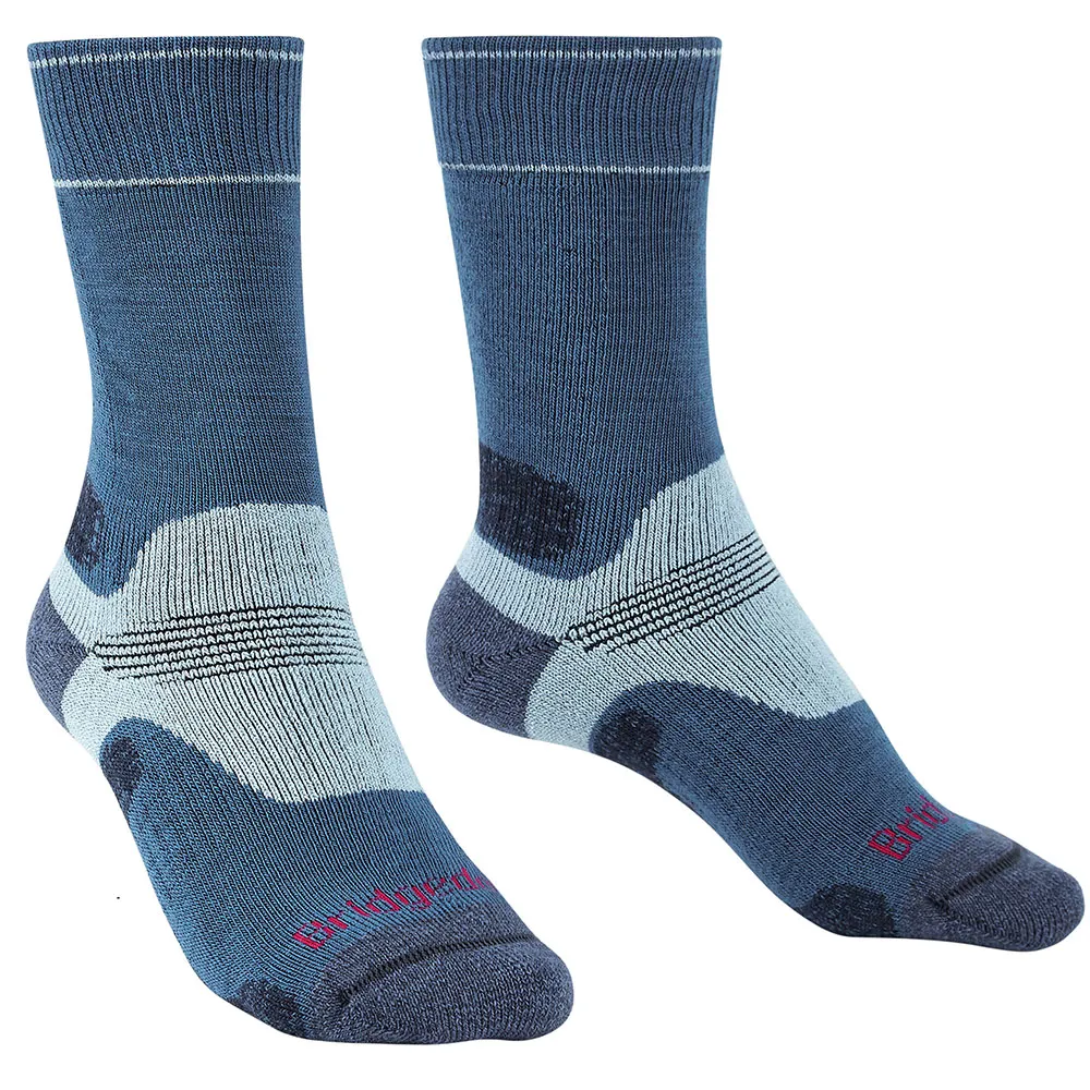 Bridgedale Midweight Merino Performance Boot Sokken Blauw