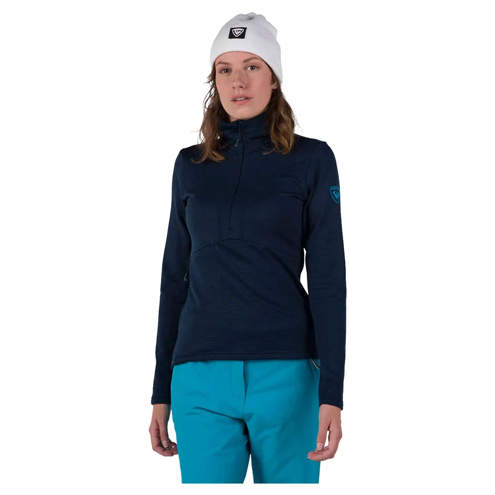 Rossignol Blackside Fleece Met Halve Rits Blauw
