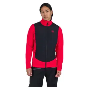 Rossignol Classique Hybrid Fleece Met Volledige Rits Rood