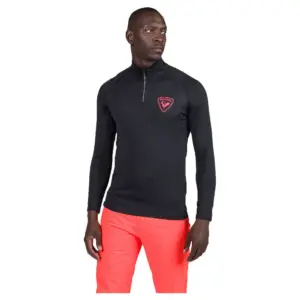 Rossignol New Hero Classique Fleece Met Halve Rits Zwart