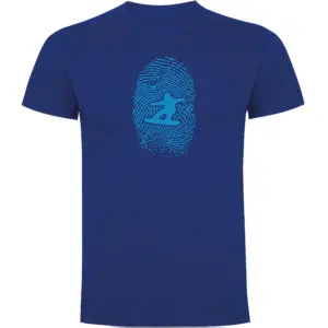 Kruskis Snowboarder Fingerprint T-shirt Met Korte Mouwen Blauw