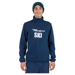 Rossignol Signature Ski Fleece Met Halve Rits Blauw