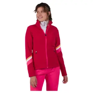 Rossignol Strawpile Fleece Met Volledige Rits Rood