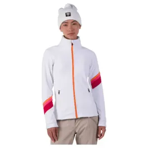 Rossignol Strawpile Fleece Met Volledige Rits Wit