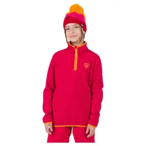 Rossignol Strawpile Fleece Met Halve Rits Rood