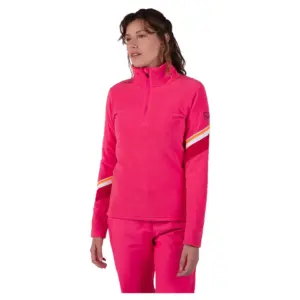 Rossignol Strawpile Fleece Met Halve Rits Tea Rose