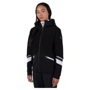 Rossignol Wispile Fleece Met Volledige Rits Zwart
