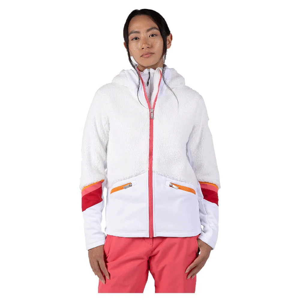 Rossignol Wispile Fleece Met Volledige Rits Wit