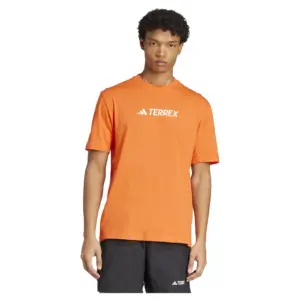 Adidas Terrex Classic Logo T-shirt Met Korte Mouwen Oranje
