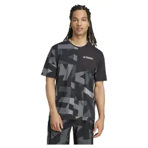 Adidas Terrex Multi Climacool Printed T-shirt Met Korte Mouwen Zwart