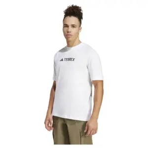 Adidas Terrex Classic Logo T-shirt Met Korte Mouwen Wit