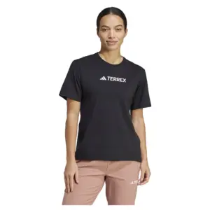 Adidas Terrex Classic Logo T-shirt Met Korte Mouwen Zwart