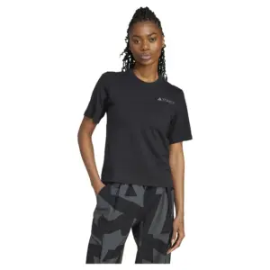 Adidas Terrex Xploric Logo T-shirt Met Korte Mouwen Zwart