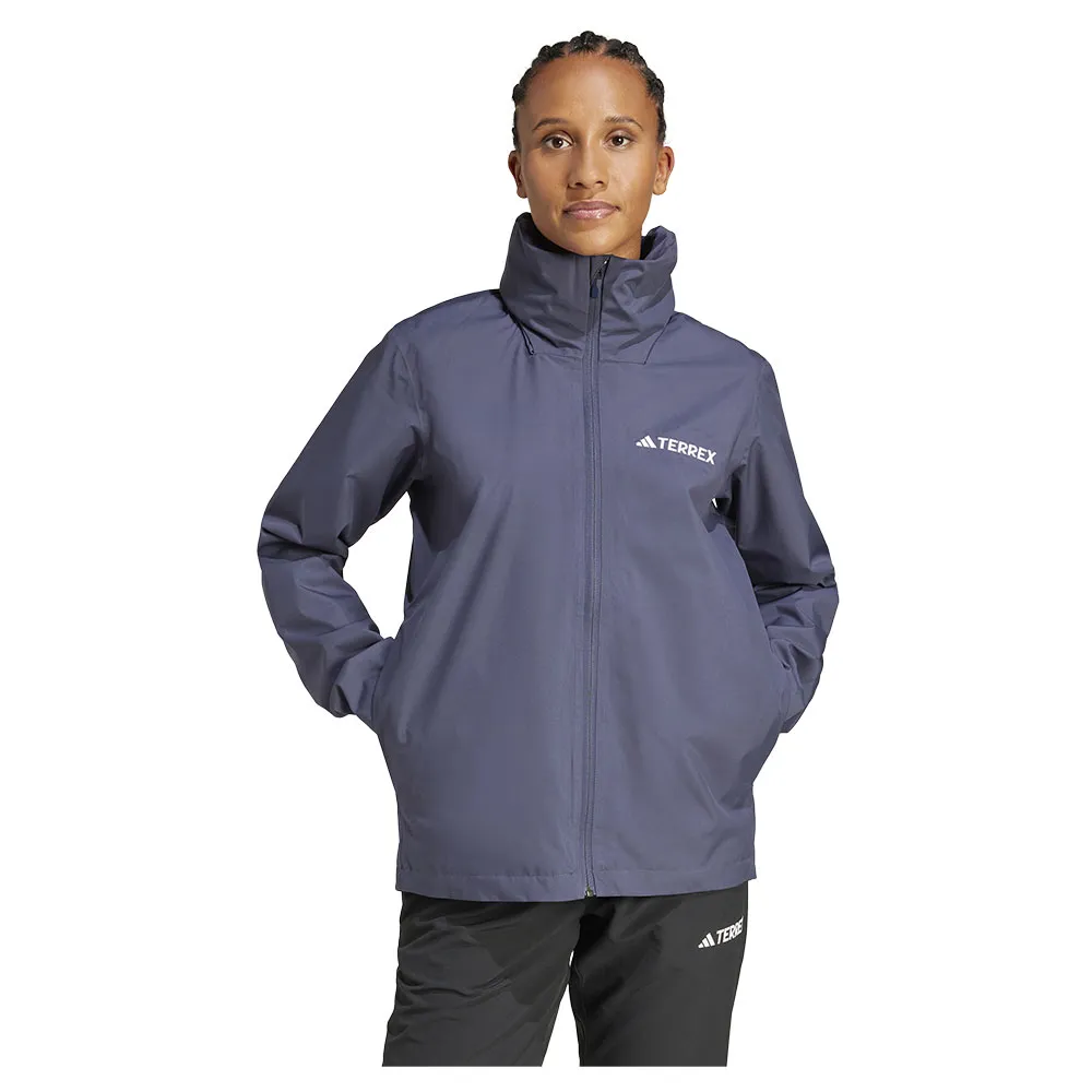 Adidas Multi Essentials 2l Rain Jas Marineblauw