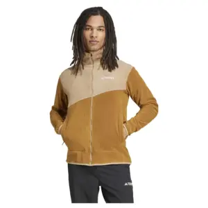 Adidas Terrex Multi Fleece Met Volledige Rits Bronze Strata / Cardboard