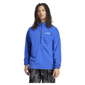 Adidas Terrex Multi Climawarm Fleece Met Halve Rits Blauw