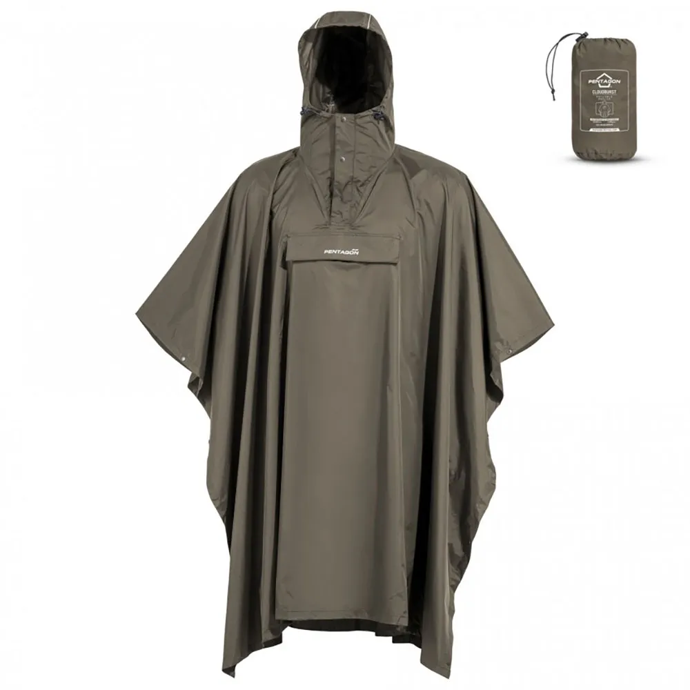 Pentagon Cloudburst Poncho Ral7013