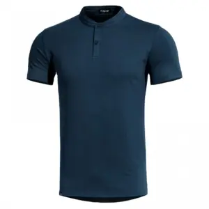 Pentagon Romeo Henley Korte Mouw Poloshirt Blauw