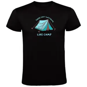 Kruskis Anything Like Camp T-shirt Met Korte Mouwen Zwart