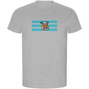 Kruskis Backpack Eco T-shirt Met Korte Mouwen Grijs