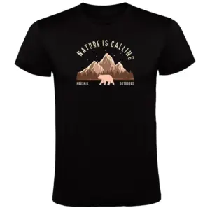 Kruskis Bear T-shirt Met Korte Mouwen Zwart