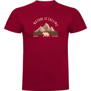 Kruskis Bear T-shirt Met Korte Mouwen Rood