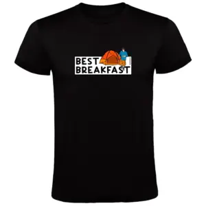 Kruskis Best Breakfast T-shirt Met Korte Mouwen Zwart