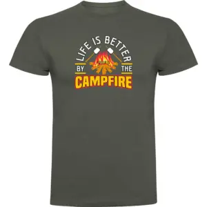 Kruskis Better By The Campfire T-shirt Met Korte Mouwen Groen