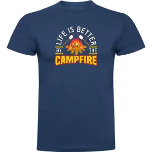Kruskis Better By The Campfire T-shirt Met Korte Mouwen Blauw
