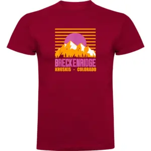 Kruskis Breckenridge T-shirt Met Korte Mouwen Rood