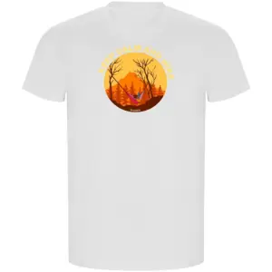 Kruskis Calm And Hike Eco T-shirt Met Korte Mouwen Wit