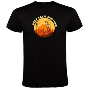 Kruskis Calm And Hike T-shirt Met Korte Mouwen Zwart