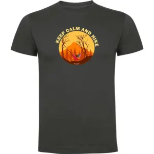 Kruskis Calm And Hike T-shirt Met Korte Mouwen Grijs