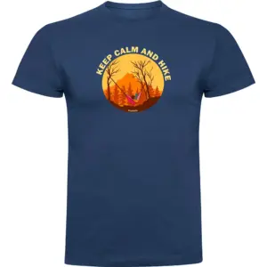 Kruskis Calm And Hike T-shirt Met Korte Mouwen Blauw