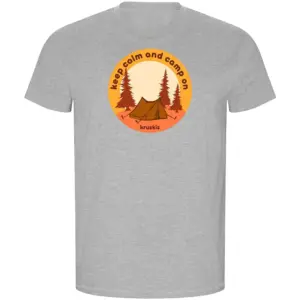 Kruskis Camp On Eco T-shirt Met Korte Mouwen Grijs