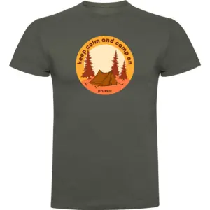 Kruskis Camp On T-shirt Met Korte Mouwen Groen