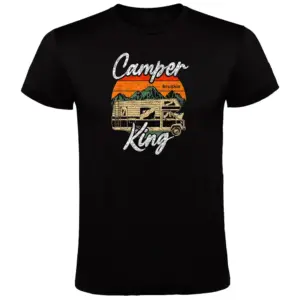 Kruskis Camper King T-shirt Met Korte Mouwen Zwart