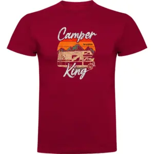 Kruskis Camper King T-shirt Met Korte Mouwen Rood