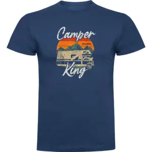 Kruskis Camper King T-shirt Met Korte Mouwen Blauw