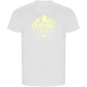 Kruskis Camping Crew Eco T-shirt Met Korte Mouwen Wit