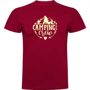Kruskis Camping Crew T-shirt Met Korte Mouwen Rood
