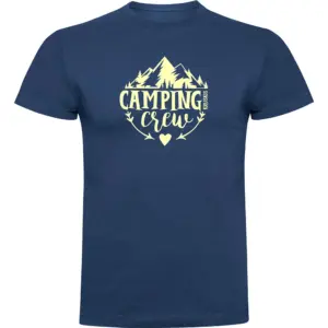 Kruskis Camping Crew T-shirt Met Korte Mouwen Blauw