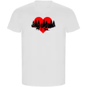 Kruskis Camping Dogs Eco T-shirt Met Korte Mouwen Wit