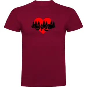 Kruskis Camping Dogs T-shirt Met Korte Mouwen Rood