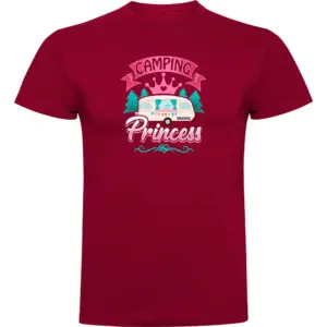 Kruskis Camping Princess T-shirt Met Korte Mouwen Rood