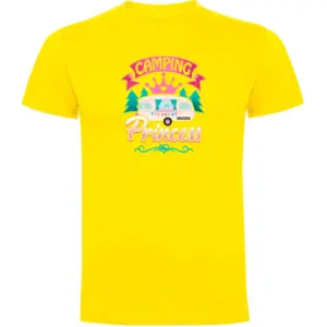 Kruskis Camping Princess T-shirt Met Korte Mouwen Geel