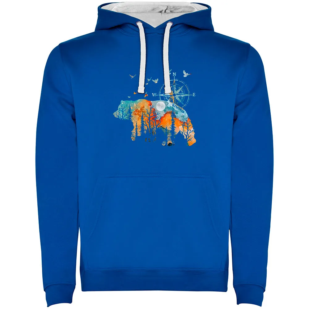 Kruskis Compass Bear Hoodie Blauw